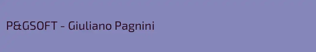 P&GSOFT - Giuliano Pagnini